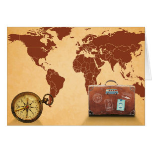 Vintage World Map Travel Adventure