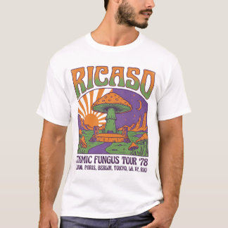 Vintage World Tour 1978 Ricaso Cosmic Fungus Tour T-Shirt