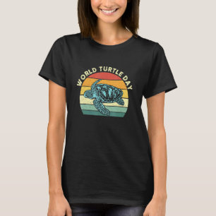 Vintage World Turtle Day Men Women Kids T-Shirt