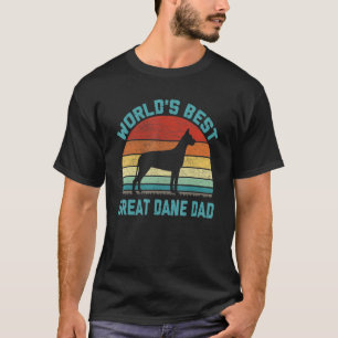 Vintage World's Best Best Great Dane Dad Dog T-Shirt
