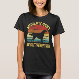 Vintage World's Best Flat Coated Retriever Mum T-Shirt