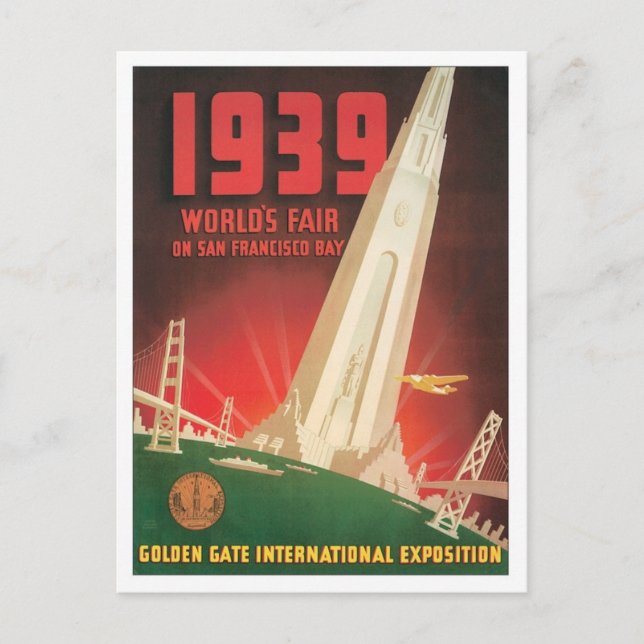 Vintage World's Fair San Francisco Postcard (Front)