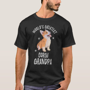 Vintage Worlds Greatest Welsh Corgi Grandpa Dog T-Shirt
