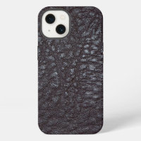 Vintage Worn Textured Black Leather
