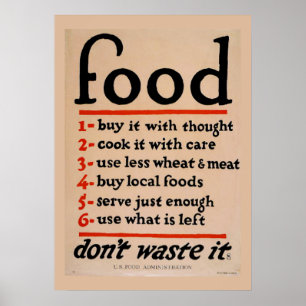Vintage WPA Food, Kitchen Dining Poster