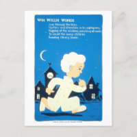 Vintage WPA Library Poster with Wee Willie Winkie