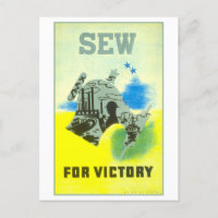 Vintage WPA Poster Sew for Victory