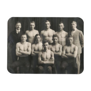 Vintage Wrestlers Magnet