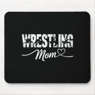Vintage Wrestling Mum Wrestler Fighter Mother Mouse Pad