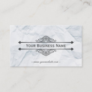 Vintage Wrinkled Paper Texture Business Card