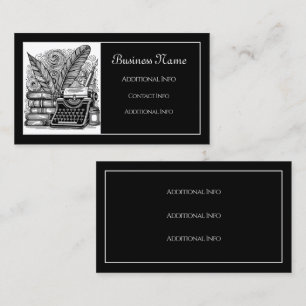 Vintage Writer's Theme 2 Business Card