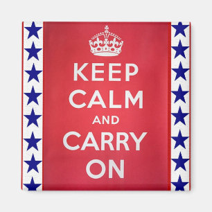 Vintage WW2 Keep Calm and Carry On Magnet