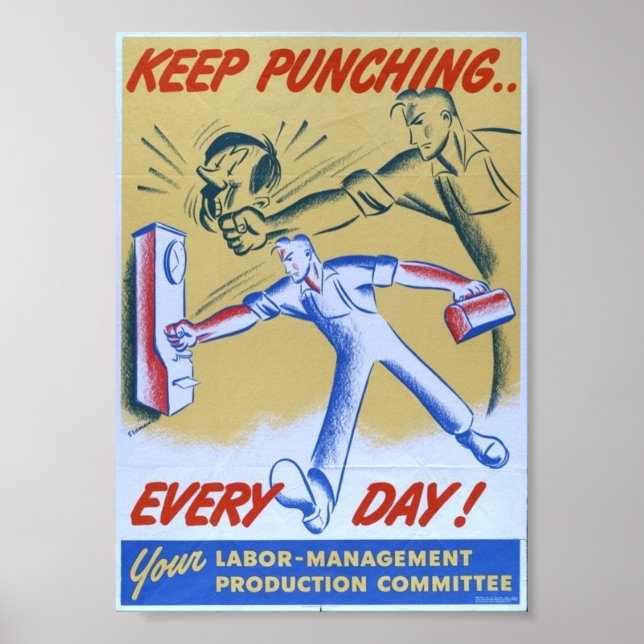 Vintage WW2 Propaganda Poster (Front)