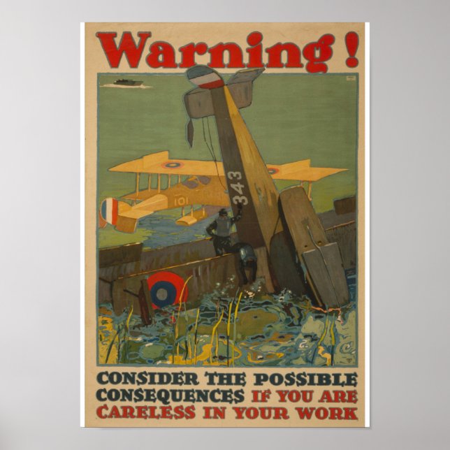 Vintage WW 1 Propaganda Poster (Front)