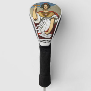 Vintage WWI Navy Recruitment Poster Kenyon Cox Art Golf Head Cover