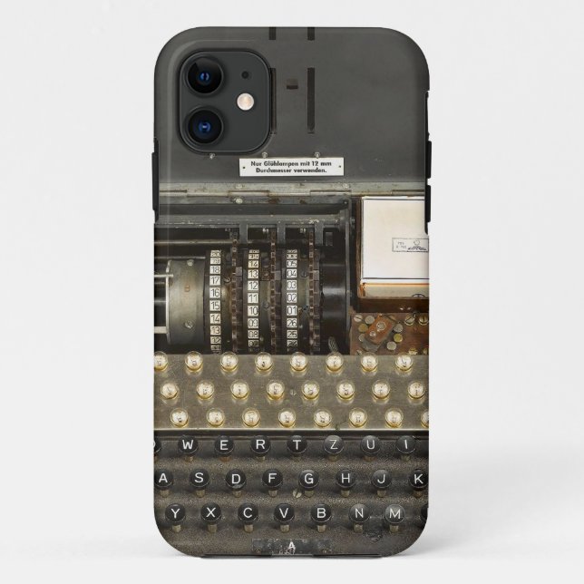 Vintage_WWII_Enigma Case-Mate iPhone Case (Back)