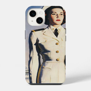 Vintage WWII Navy Nurse iPhone 14 Case