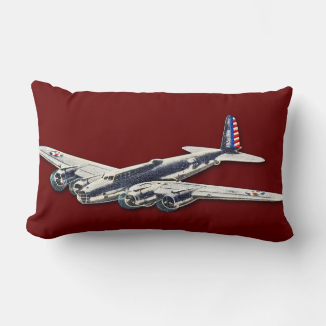 Vintage WWII US Aircraft Lumbar Cushion (Front)