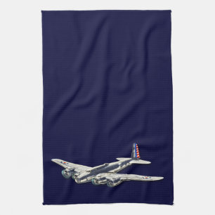 Vintage WWII US Aircraft Tea Towel