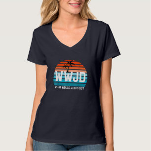 Vintage WWJD What Would Jesus Do Christian Faith J T-Shirt