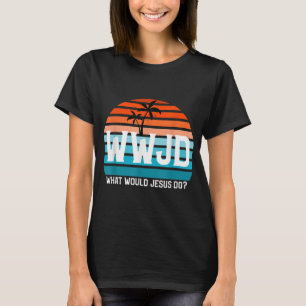 Vintage WWJD What Would Jesus Do Christian Faith J T-Shirt