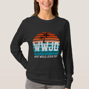 Vintage WWJD What Would Jesus Do Christian Faith J T-Shirt
