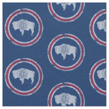 Vintage Wyoming Flag Pattern