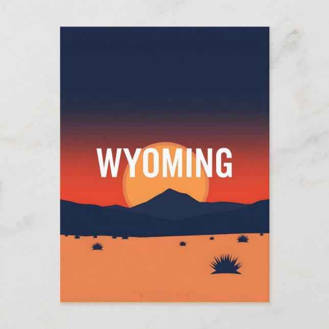 Vintage Wyoming Postcard (Front)