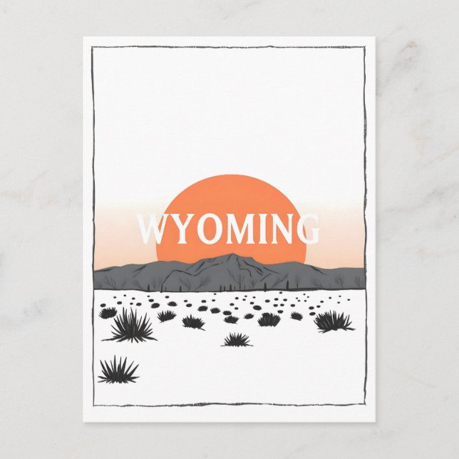 Vintage Wyoming Postcard (Front)