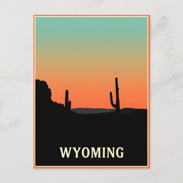 Vintage Wyoming Postcard (Front)