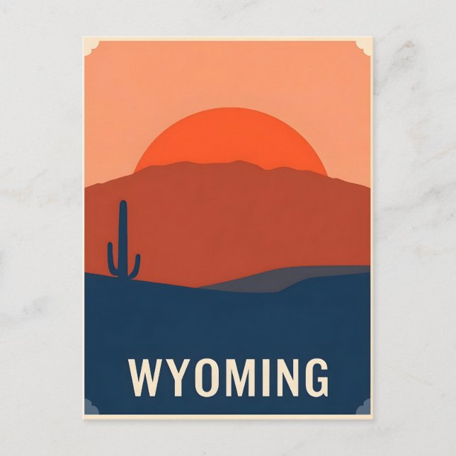 Vintage Wyoming Postcard (Front)