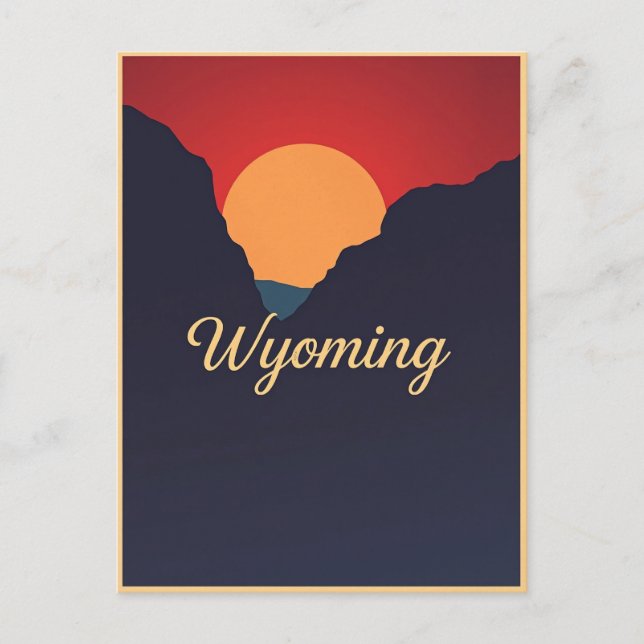 Vintage Wyoming Postcard (Front)