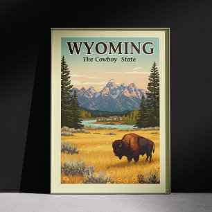 Vintage Wyoming Poster