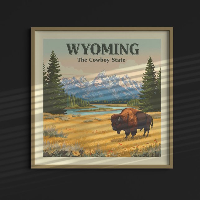 Vintage Wyoming Poster (Creator Uploaded)