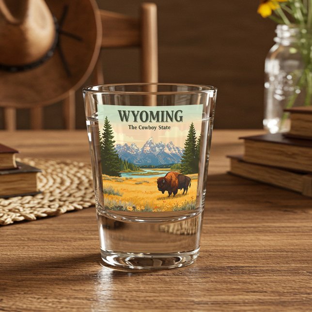 Vintage Wyoming Shot Glass (Creator Uploaded)
