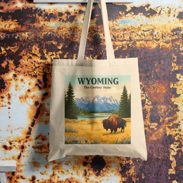 Vintage Wyoming Tote Bag (Creator Uploaded)