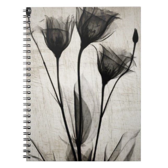 Vintage X-Ray Flowers Notebook (Front)