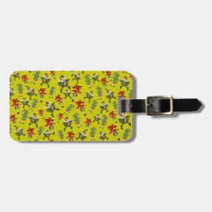 Vintage Xmas Pixies Luggage Tag