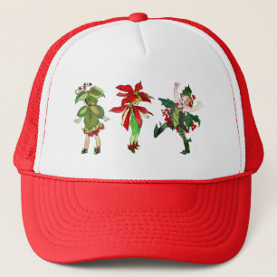 Vintage Xmas Pixies Trucker Hat