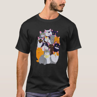 Vintage Y2K Enjoi Cat Gang - Cute Cat Mum Cat Dad T-Shirt