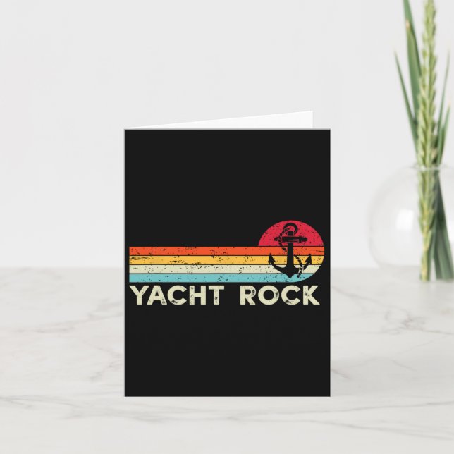 Vintage Yacht Rock  Card (Front)