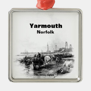 Vintage Yarmouth Norfolk England Metal Tree Decoration