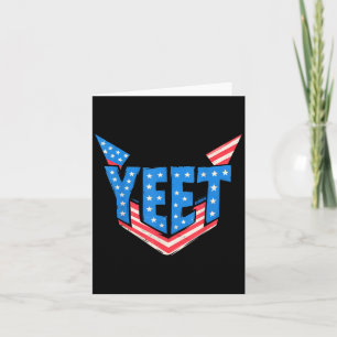 Vintage Yeet Apparel Funny Saying Quote Men Women  Card