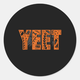 Vintage Yeet Smmer Apparel Saying For All Men Wome Classic Round Sticker