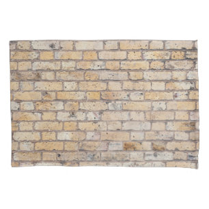 Vintage Yellow Brick Design Pillowcase