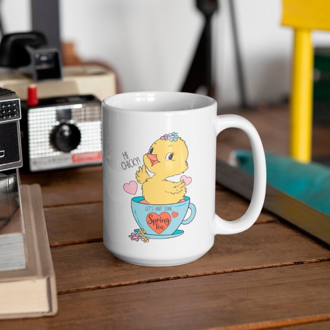 Vintage Yellow Easter Chick Coffee Mug (Creator Uploaded)