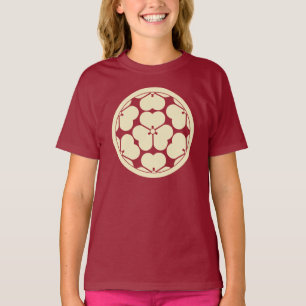 Vintage Yellow Red Chosokabe Japan Mon Art T-Shirt