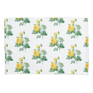 Vintage Yellow Rose Fine art Pillowcase