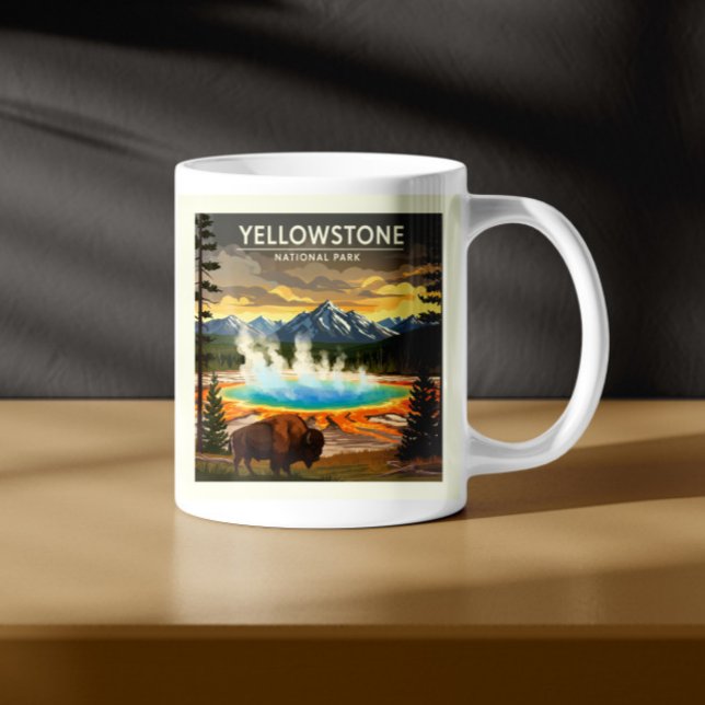 Vintage Yellowstone National Park Coffee Mug (Creator Uploaded)