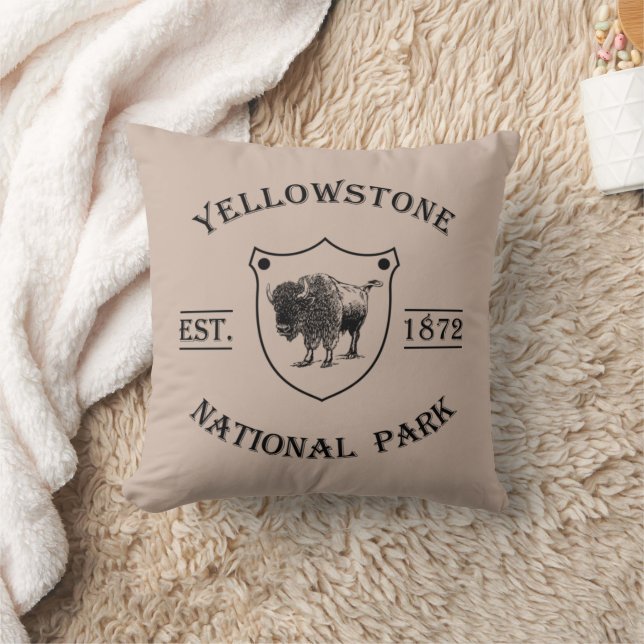Vintage Yellowstone National Park Cushion (Blanket)